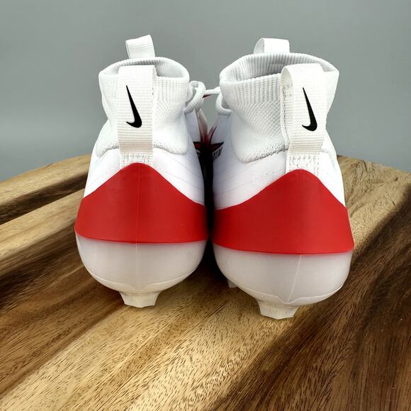 Nike Zoom Air Vapor Pro 1 Football Cleats White Red Men’s Size 7.5 FB3298-102 - Picture 4 of 6